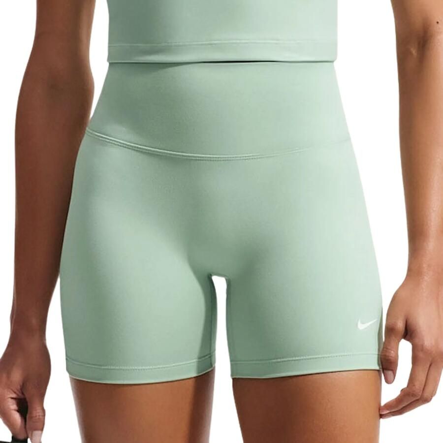Nike One bikershorts met hoge taille voor dames (13 cm) Groen