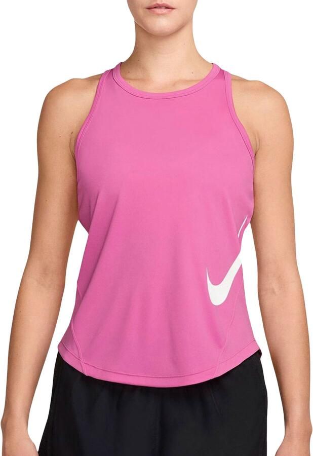 Nike Tempo Swoosh Run Dri-FIT hardlooptanktop voor dames Roze