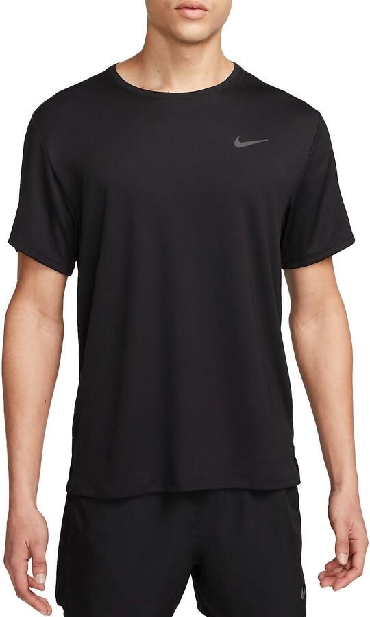 Nike Miler UV hardlooptop met korte mouwen en Dri-FIT voor heren Zwart - Foto 5