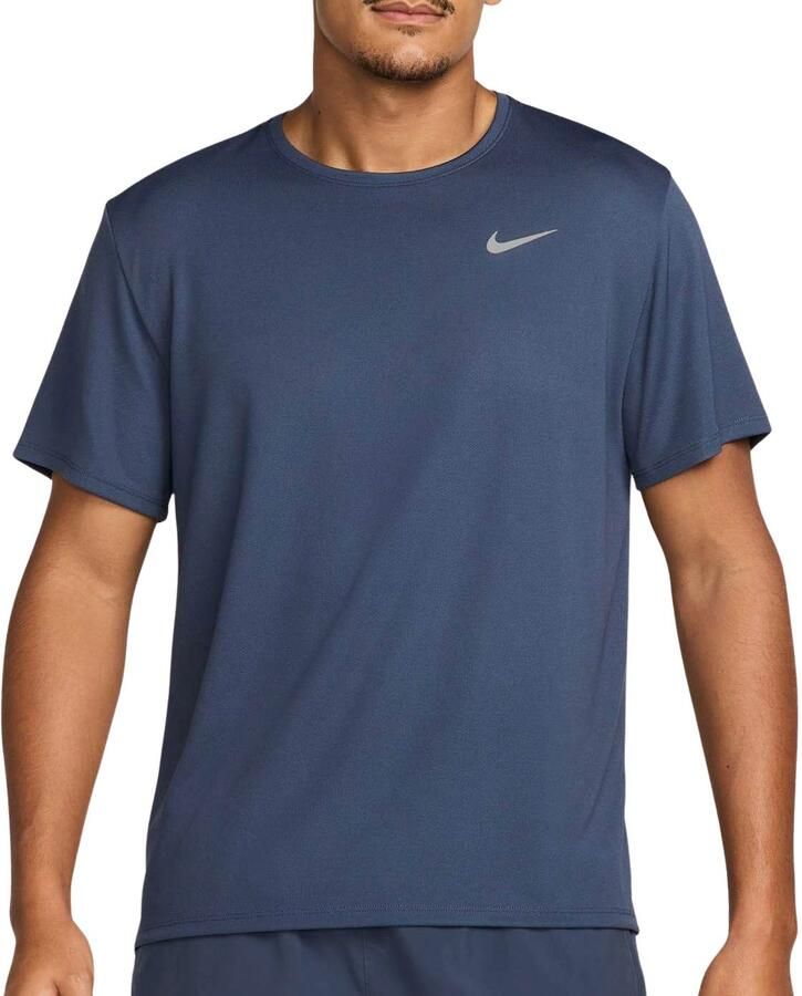 Nike Miler UV hardlooptop met korte mouwen en Dri-FIT voor heren Blauw - Foto 5