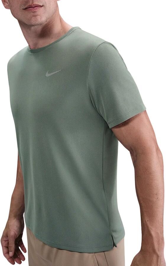 Nike Miler UV hardlooptop met korte mouwen en Dri-FIT voor heren Grijs