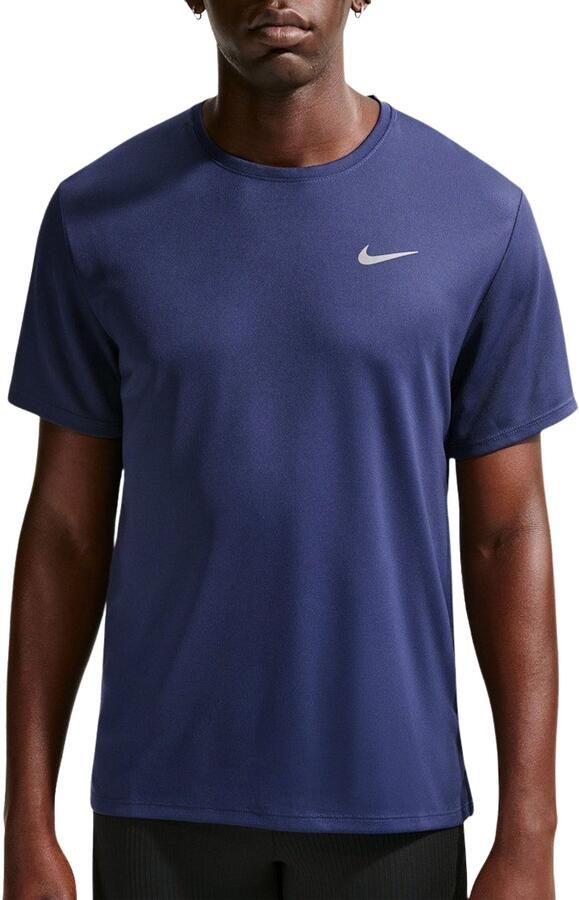 Nike Miler UV hardlooptop met korte mouwen en Dri-FIT voor heren Blauw - Foto 4