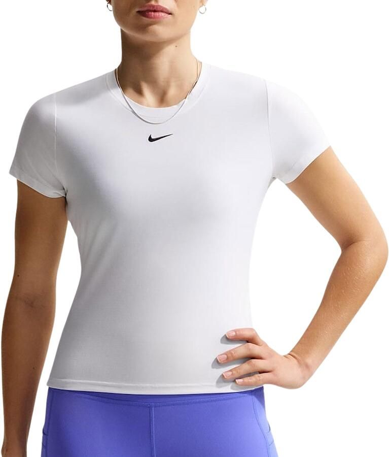Nike Victory Dri-FIT tennistop met korte mouwen voor dames Wit