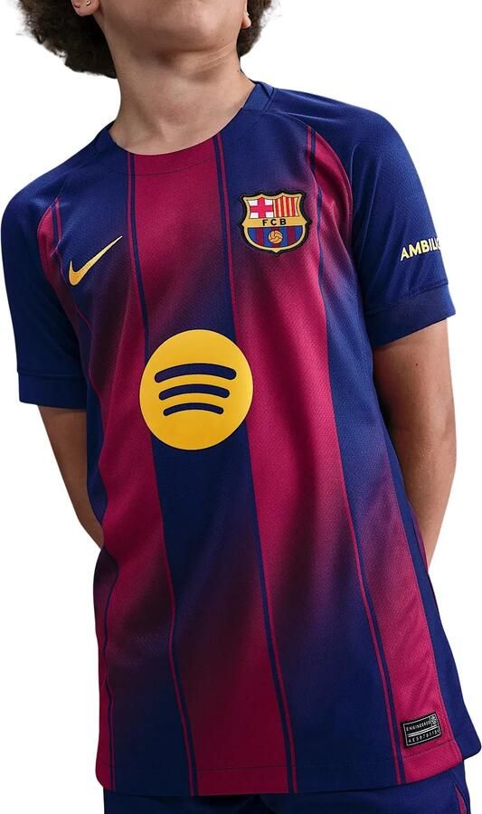 Nike FC Barcelona 2025 26 Stadium Thuis Dri-FIT replicavoetbalshirt voor kids Blauw