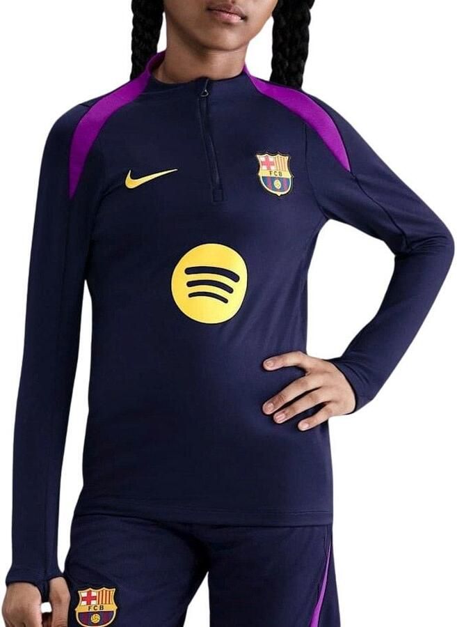 Nike FC Barcelona Strike Dri-FIT voetbaltrainingstop voor kids Paars