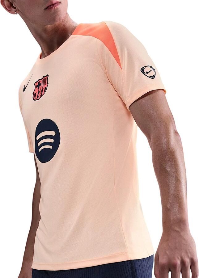 Nike FC Barcelona Strike Derde Total 90 knit voetbaltop met Dri-FIT voor heren Oranje