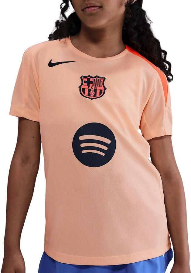 Nike FC Barcelona Strike Derde Total 90 knit voetbaltop met Dri-FIT voor kids Oranje