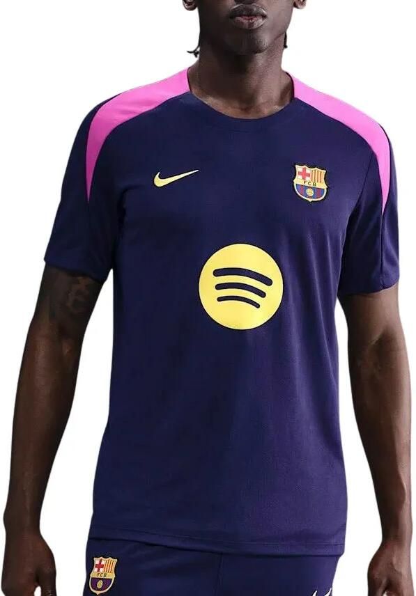 Nike FC Barcelona Strike Dri-FIT voetbaltop met korte mouwen voor heren Paars