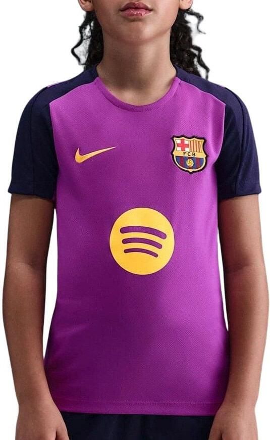 Nike FC Barcelona Strike Dri-FIT voetbaltop met korte mouwen voor kids Paars