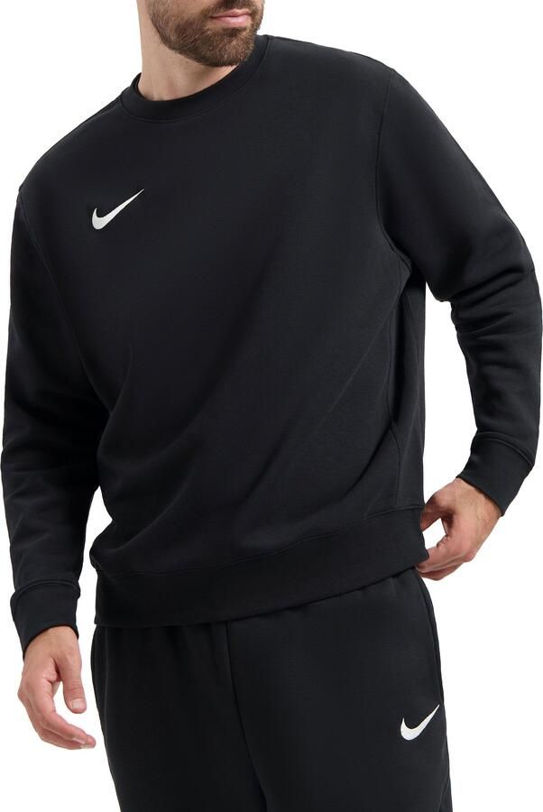 Nike Geborduurd Logo Hoodless Fleece Jas Zwart Black Heren
