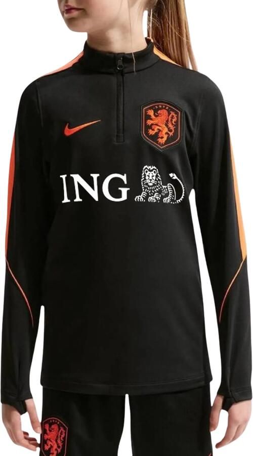 Nike Nederland Strike Dri-FIT voetbaltrainingstop voor kids Zwart - Foto 4