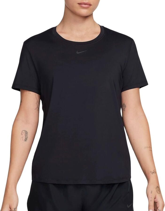 Nike One Classic Dri-FIT damestop met korte mouwen Zwart
