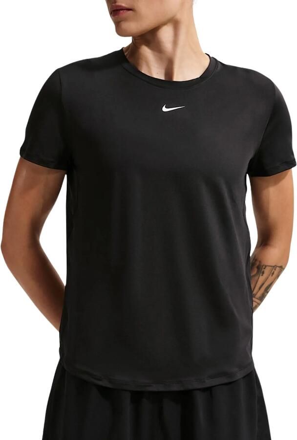 Nike One Classic Dri-FIT damestop met korte mouwen Zwart