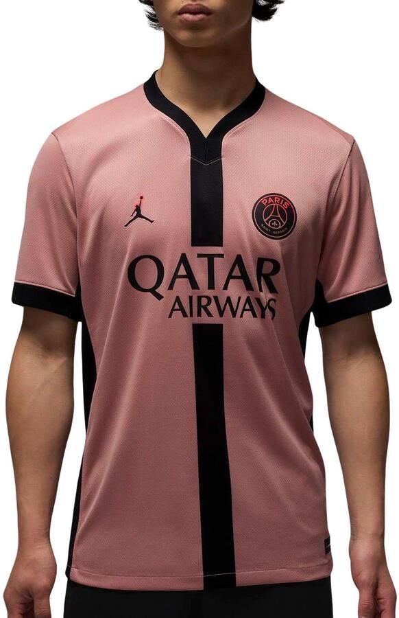 Jordan Paris Saint-Germain 2024 25 Stadium Derde replicavoetbalshirt met Dri-FIT voor heren Roze