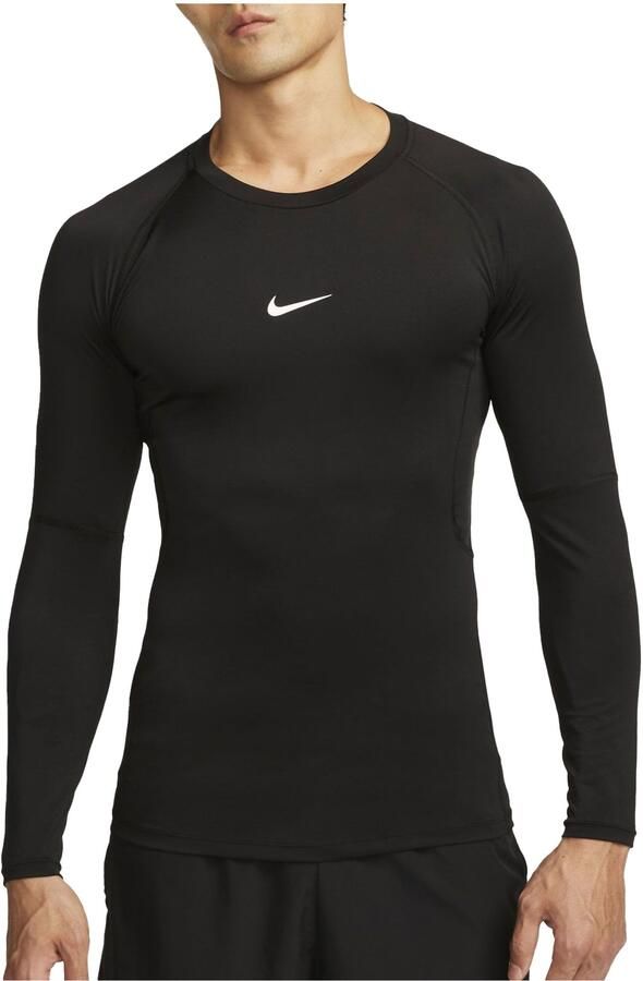 Nike Pro Dri-FIT strakke fitnesstop met lange mouwen voor heren Zwart - Foto 5