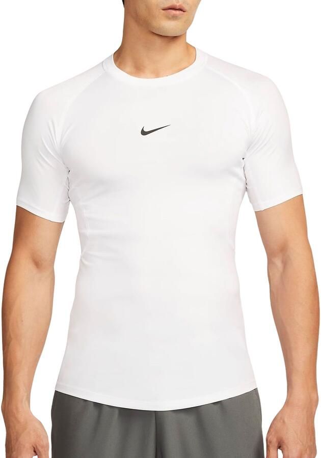 Nike Pro Dri-FIT strakke fitnesstop met korte mouwen voor heren Wit - Foto 3