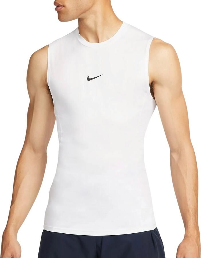 Nike Pro Dri-FIT strakke mouwloze fitnesstop voor heren Wit - Foto 7