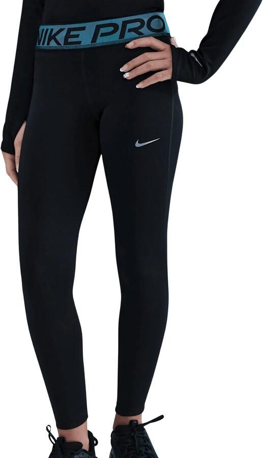Nike Pro Dri-FIT legging met glanzende accenten voor meisjes Zwart - Foto 5