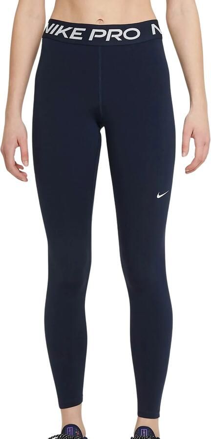 Nike Legging halfhoge taille en met mesh vlakken voor dames Pro Obsidian White- Dames Obsidian White