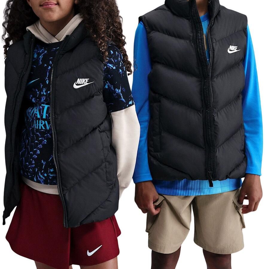 Nike Sportswear All Day Play gewatteerde Therma-FIT bodywarmer met ruime pasvorm voor kids Zwart - Foto 5