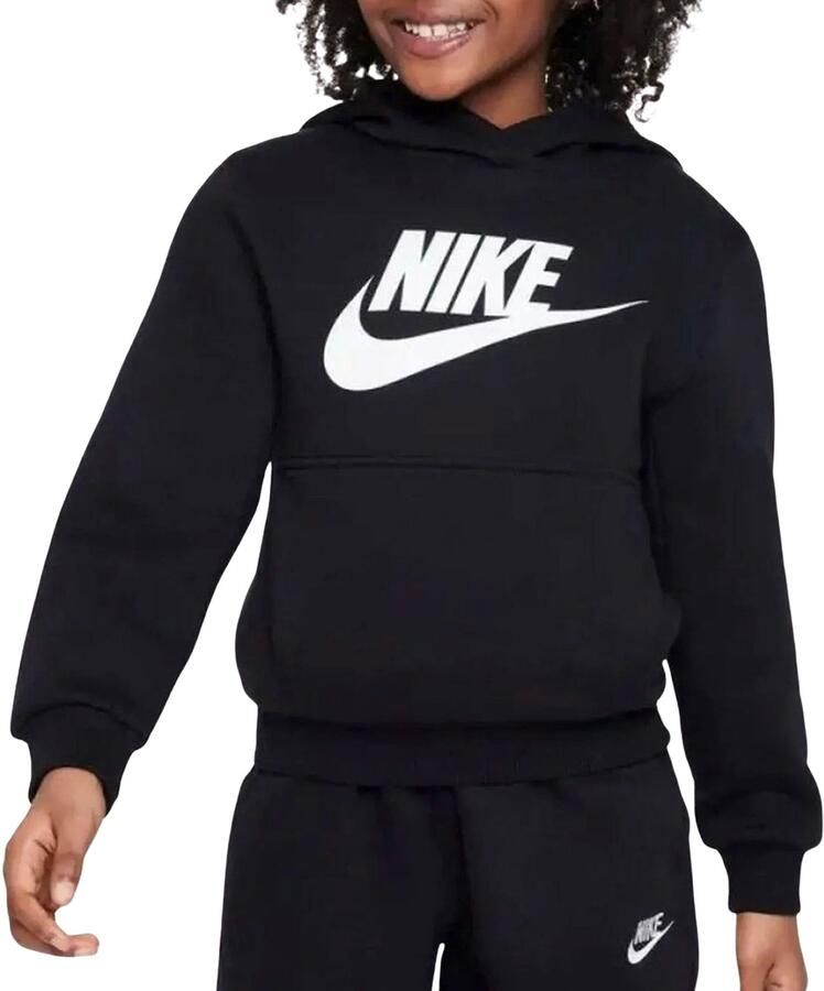 Nike Sportswear Club Fleece Hoodie Zwart Wit Black