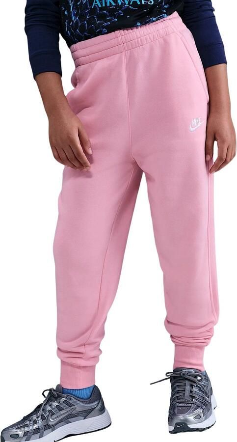 Nike Sportswear Club Fleece aansluitende sbroek met hoge taille Roze - Foto 5