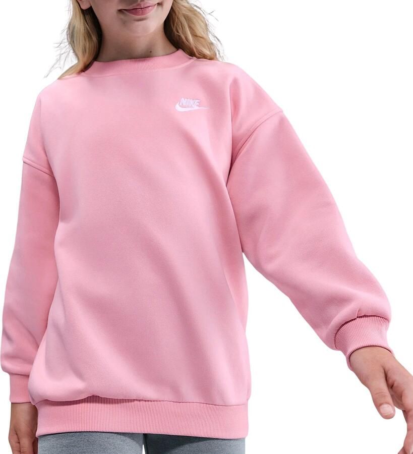 Nike Sportswear Club Fleece oversized sweatshirt voor kids Roze - Foto 5