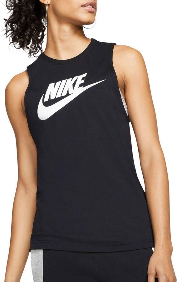 Nike Sportswear Tanktop met lage armsgaten voor dames Zwart