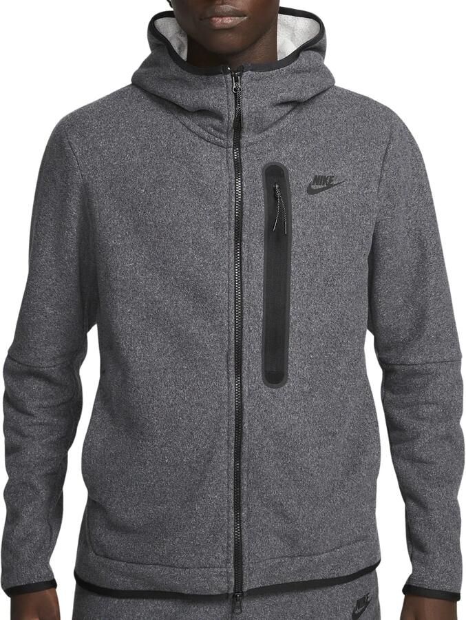 Nike Sportswear Tech Fleece Winterse hoodie met rits voor heren Zwart