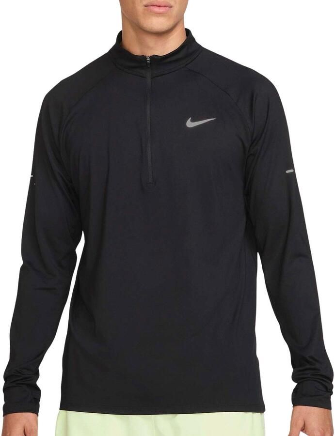 Nike Stride Dri-FIT hardlooptop met korte rits voor heren Zwart - Foto 5