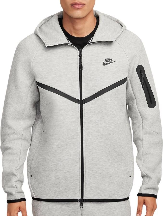 Nike Tech Windrunner herenjack van fleece met rits over de hele lengte Grijs - Foto 5