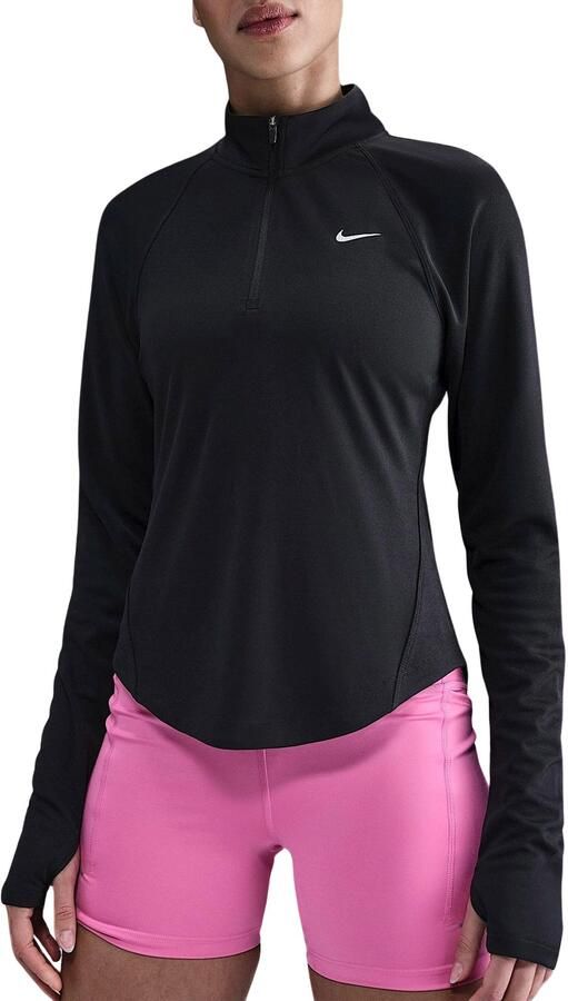 Nike Tempo Dri-FIT hardlooptop met korte rits voor dames Zwart - Foto 5