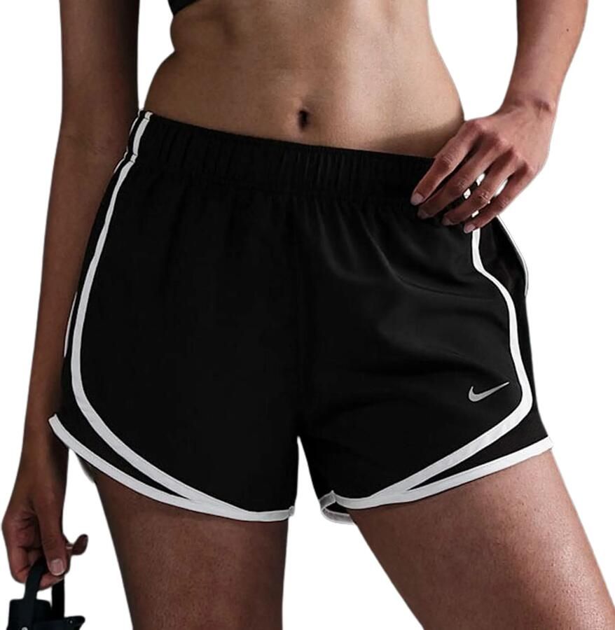 Nike Tempo Dri-FIT hardloopshorts met halfhoge taille en binnenbroekje voor dames Zwart - Foto 3