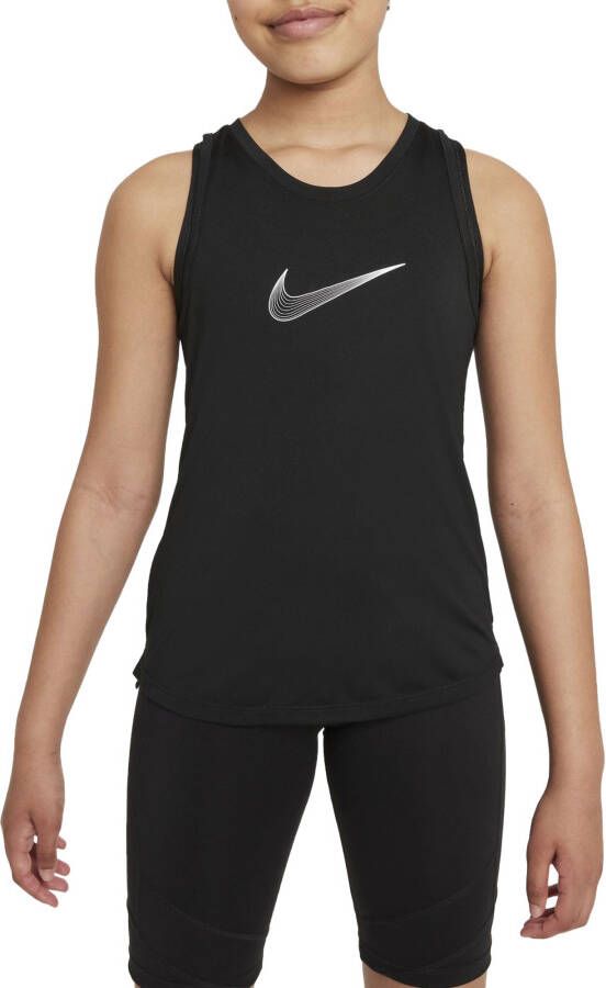 Nike One Dri-FIT trainingstanktop voor meisjes Zwart