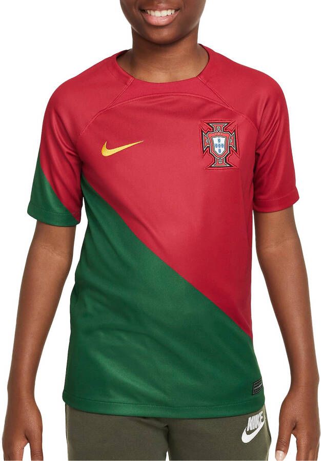 Nike Portugal 2022 23 Stadium Thuis Dri-FIT voetbalshirt voor kids Rood