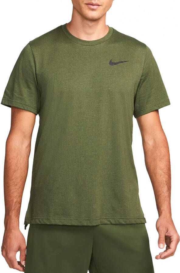 Nike Pro Dri FIT Herentop met korte mouwen Groen Kledingwinkel