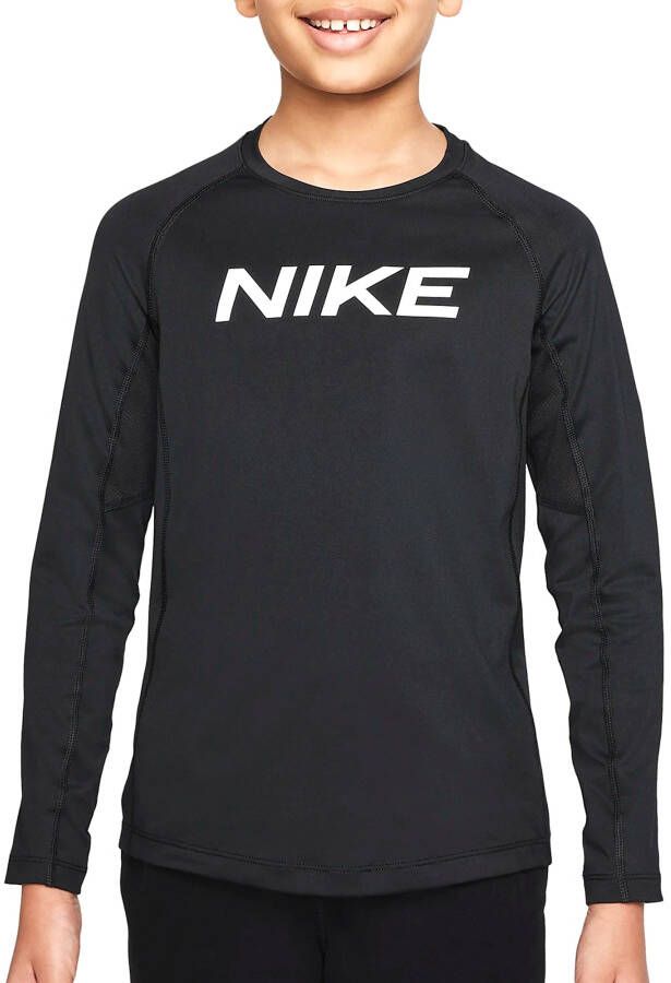 Nike Hardloopshirt Zwart Jongens T-shirt met lange mouwen