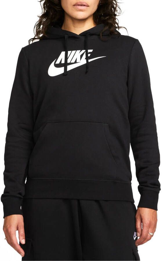 Nike Sportswear Club Fleece Hoodie met logo voor dames Zwart