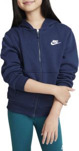 Nike Sportswear Club Fleece hoodie met rits voor kids Blauw
