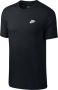 Nike Sportswear Club T-shirt T-shirts Kleding black black white maat: XXL beschikbare maaten:S M L XL XXL - Thumbnail 3
