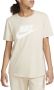 Nike Essentials Club Tee Dames T-Shirt Beige Dames - Thumbnail 1