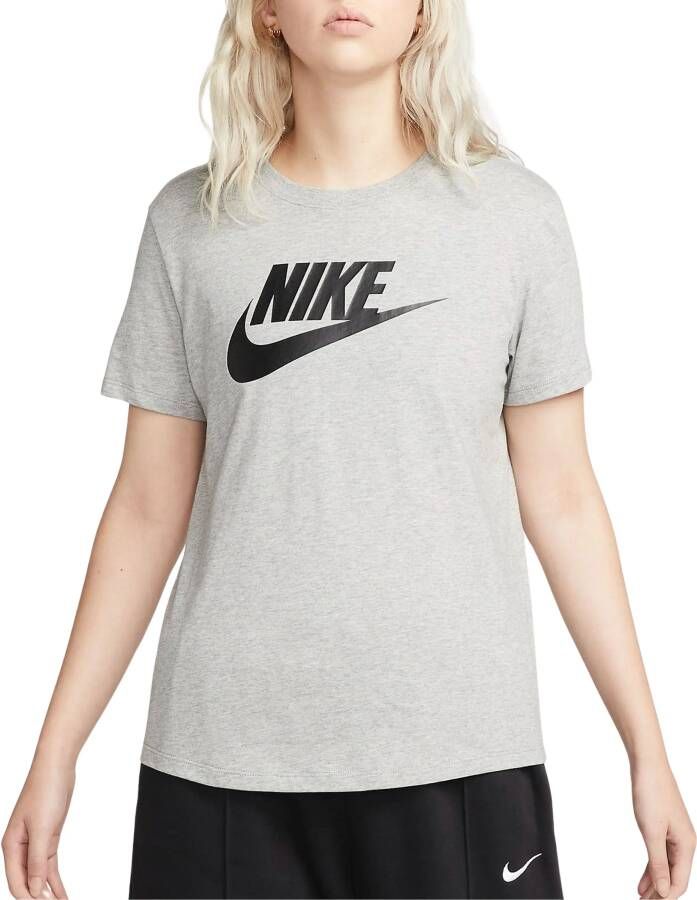 Nike Sportswear Essentials T-shirt met logo voor dames Grijs