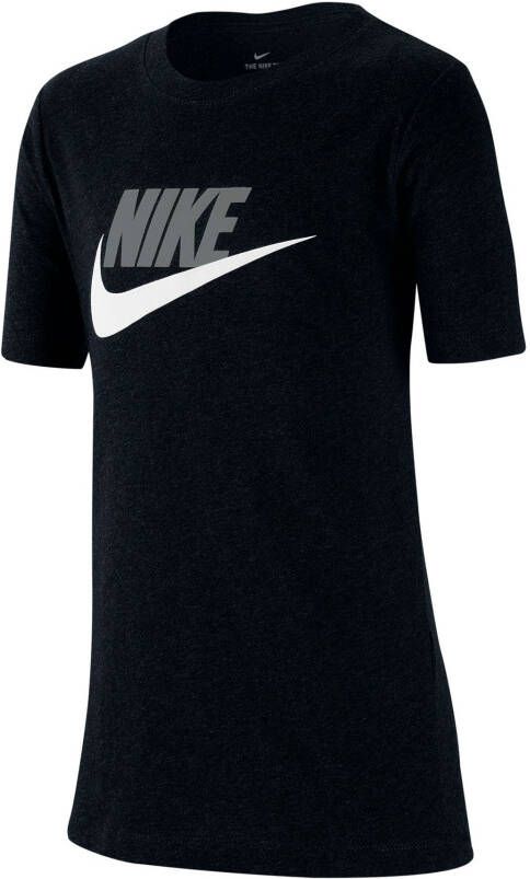 Nike Sportswear Katoenen T-shirt voor kids Zwart