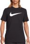 Nike Zwarte Oversized Swoosh T-Shirt Zwart Unisex - Thumbnail 1