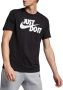 Nike Tee Just Do It Swoosh T-shirts Kleding black white maat: S beschikbare maaten:S M L - Thumbnail 3