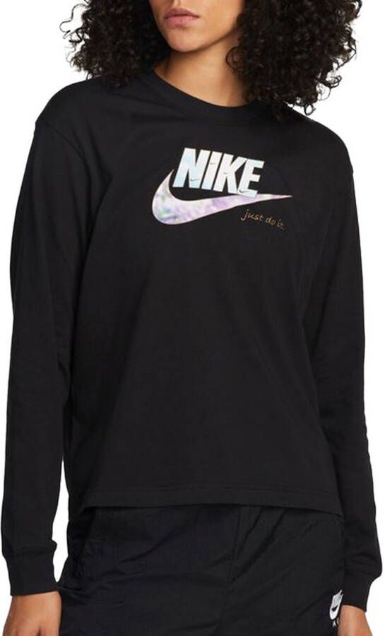 Nike Sportswear T-shirt met lange mouwen voor dames Zwart