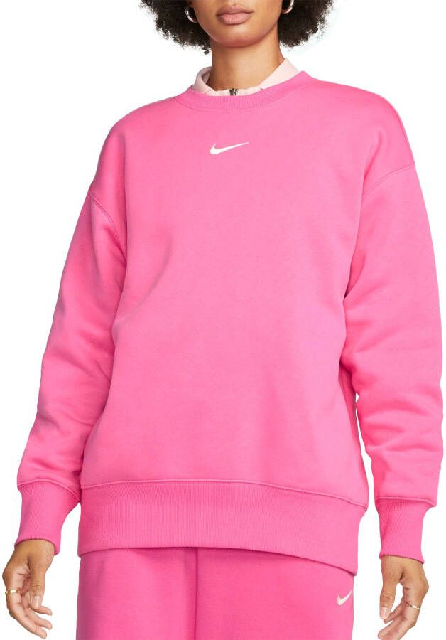 Nike Sportswear Phoenix Fleece Oversized sweatshirt met ronde hals voor dames Roze