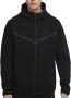 Nike Sportswear Tech Fleece Hoodie met rits voor heren Zwart - Thumbnail 1