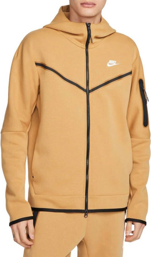 Nike Sportswear Tech Fleece Hoodie met rits voor heren Bruin