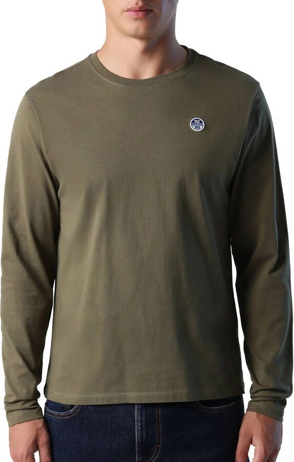 North Sails Chest Logo Longsleeve Shirt Heren